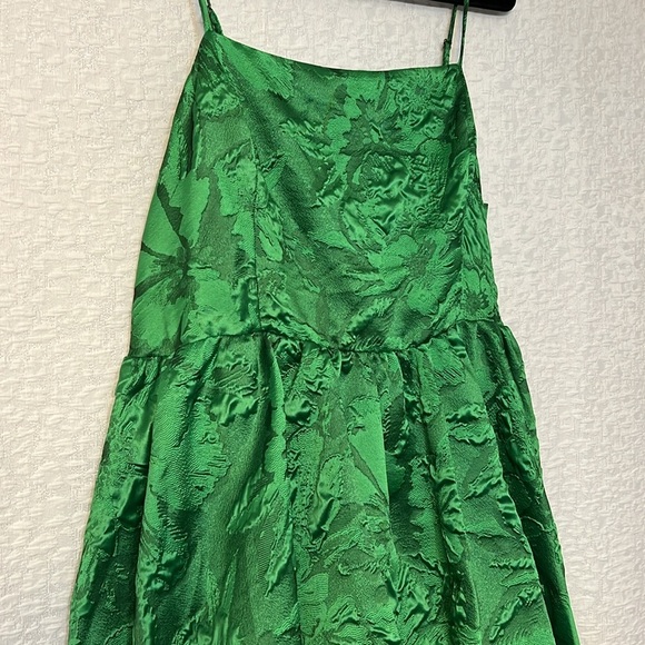 ANTHROPOLOGIE PLUS -GREEN JACQUARD BUBBLE DRESS  20W - Picture 5 of 16